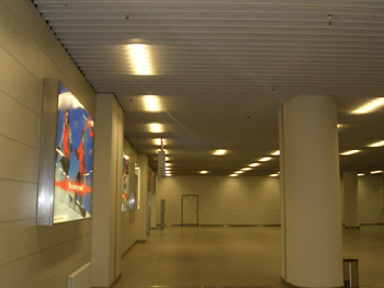 Dobner metal ceilings in sofia airport in bulgaria